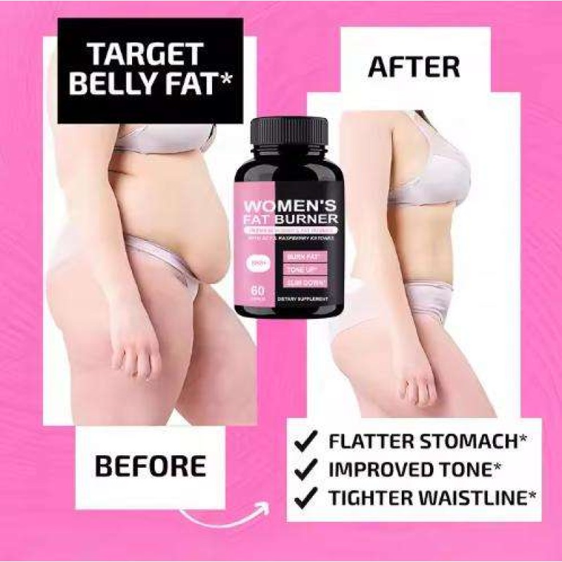 OEM Raspberry Ketones & Apple Cider Vinegar Capsules 60 Count - Effective Fat Burner for Adult Weight Loss