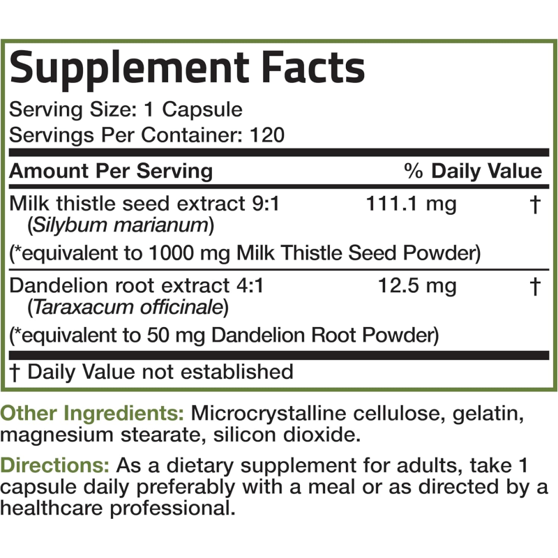 High-Strength High Quality Milk Thistle Capsule Sports Nutrition Supplements for Bodybuilding Promotes Liver Health