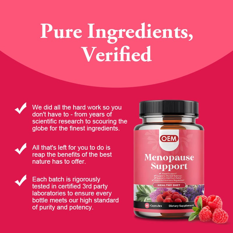 Health Supplements Female Hormone Balance Capsules Herbal Extracts Menopause Support Capsules