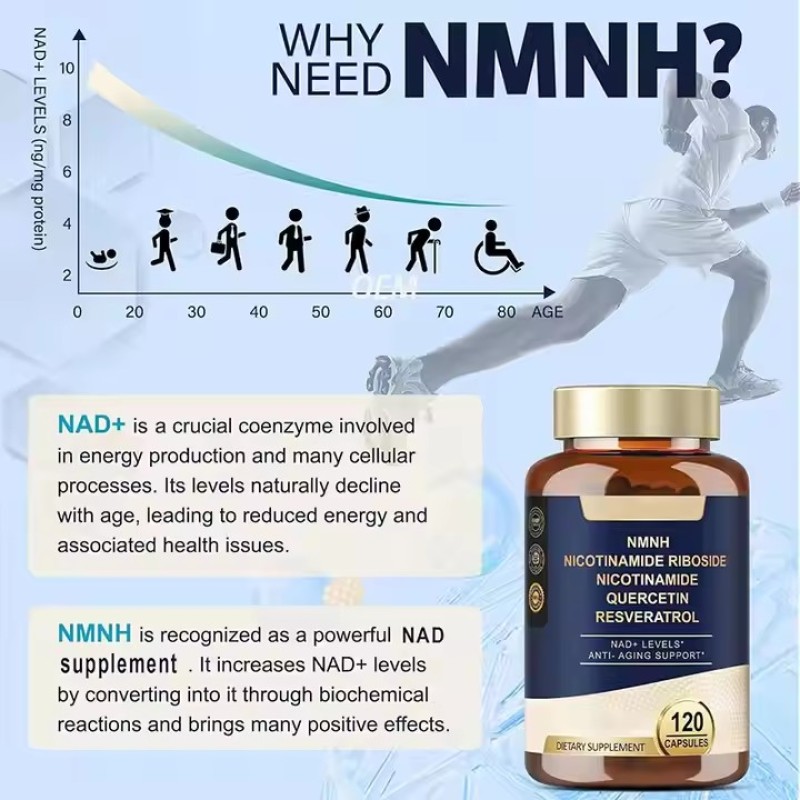 OEM NMNH Capsules Supplement Skin Radiance & Vitality for Adults Private Label Wholesales Beauty Product