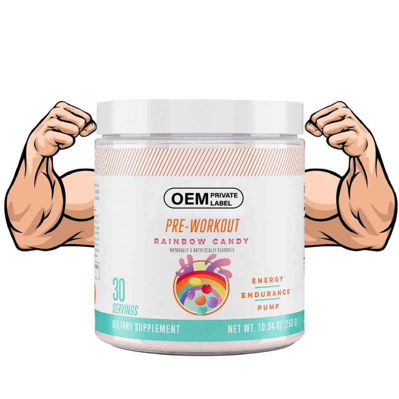 Workout Gummy Energy BCAA Gummies All Natural Supplement Muscle Building Preworkout Gummies