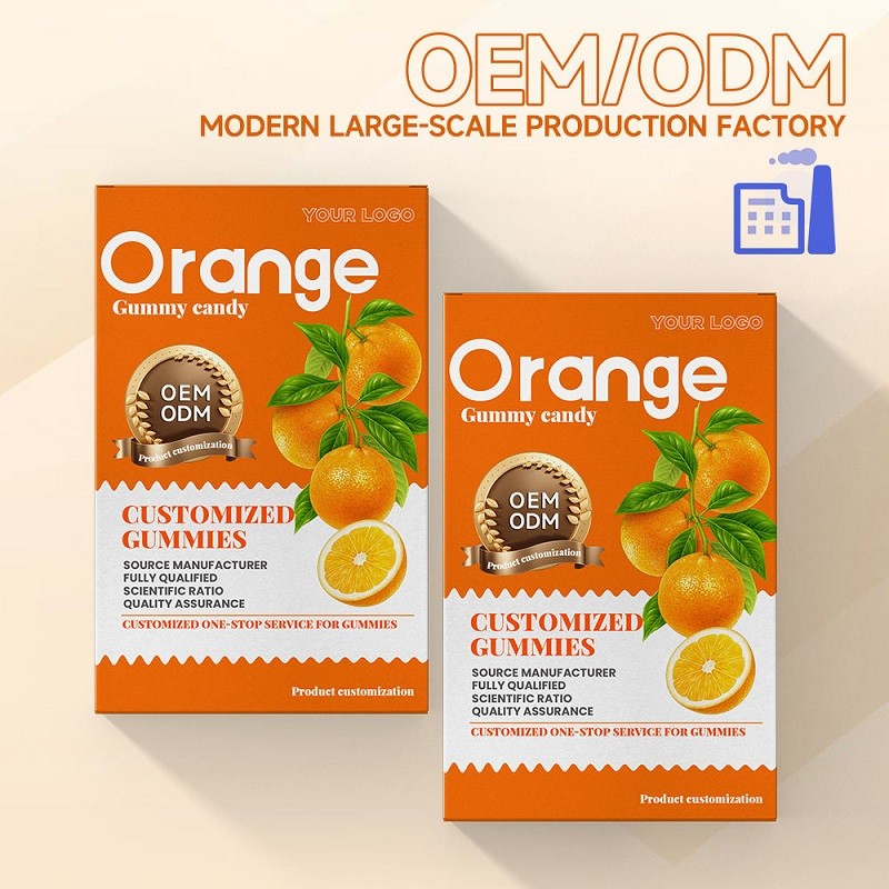 Wholesale Orange Vitamin C Gummy Sugar-Free Fast Food for Nail Hair Care Skin Care for Adults Teenagers Newborns Pregnant Women)