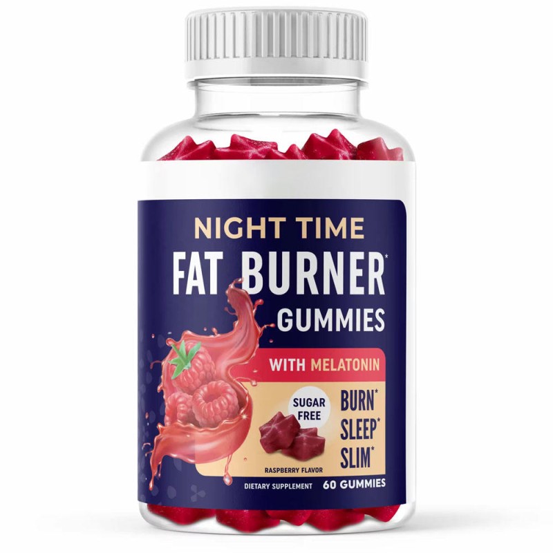 Sugar-Free Night Time Fat Burner Gummies with Melatonin Sleep Support Appetite Control for Pregnant Women Powder Dosage Form