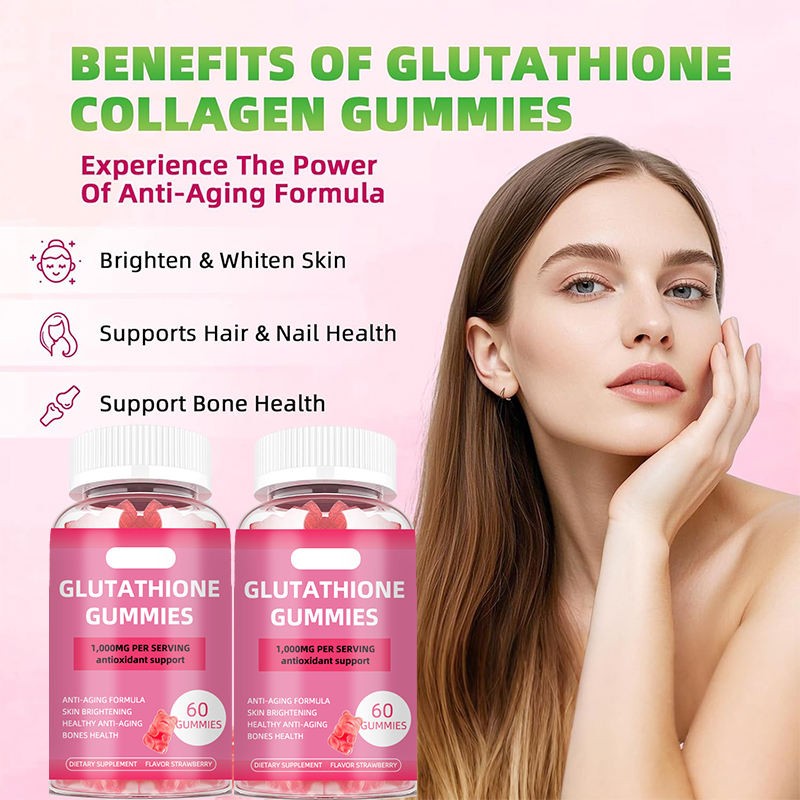 Glutathione Supplement Soft Candy for Women Natural Vegan Gluten-free Organic Skin Care Whitening and Moisturizing