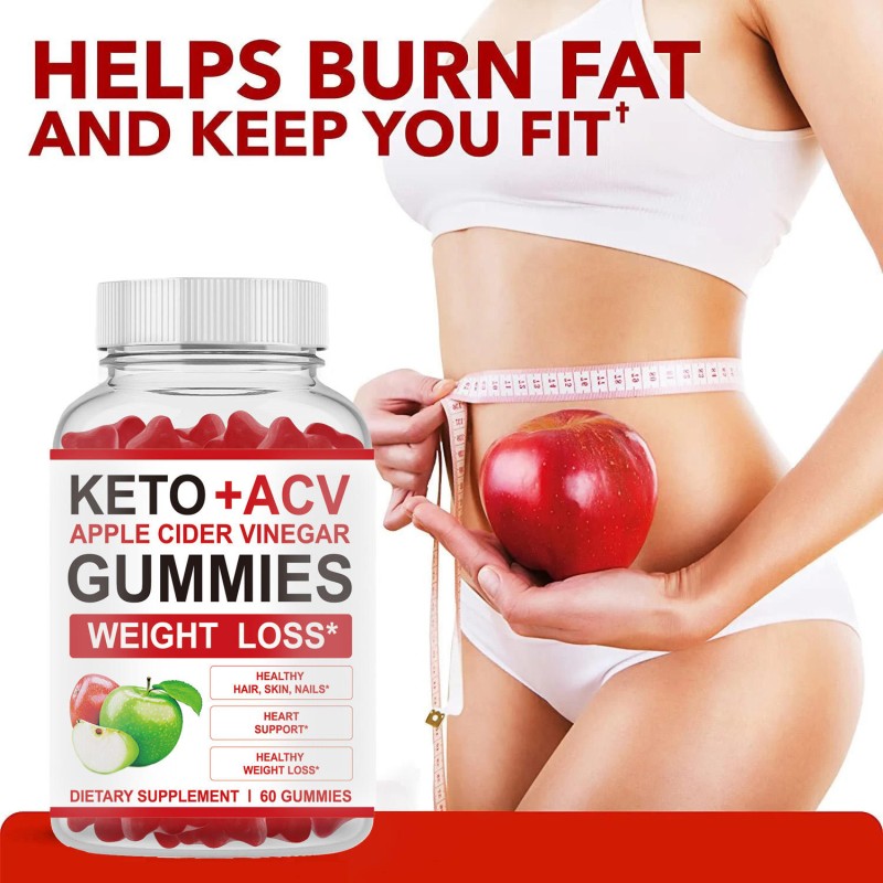 Apple Cider Vinegar & BHB Keto Gummies - Fat Burner Weight Loss Supplement Chewable for Adults