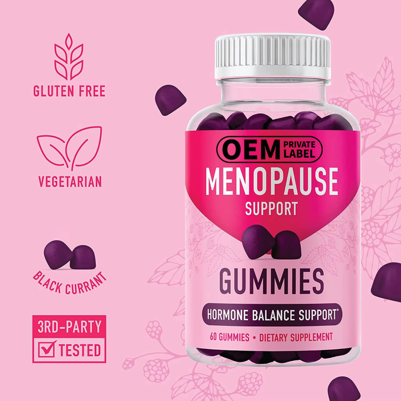Organic Menopause Support Gummies 60Pcs - Hormone Balance & Hot Flash Relief