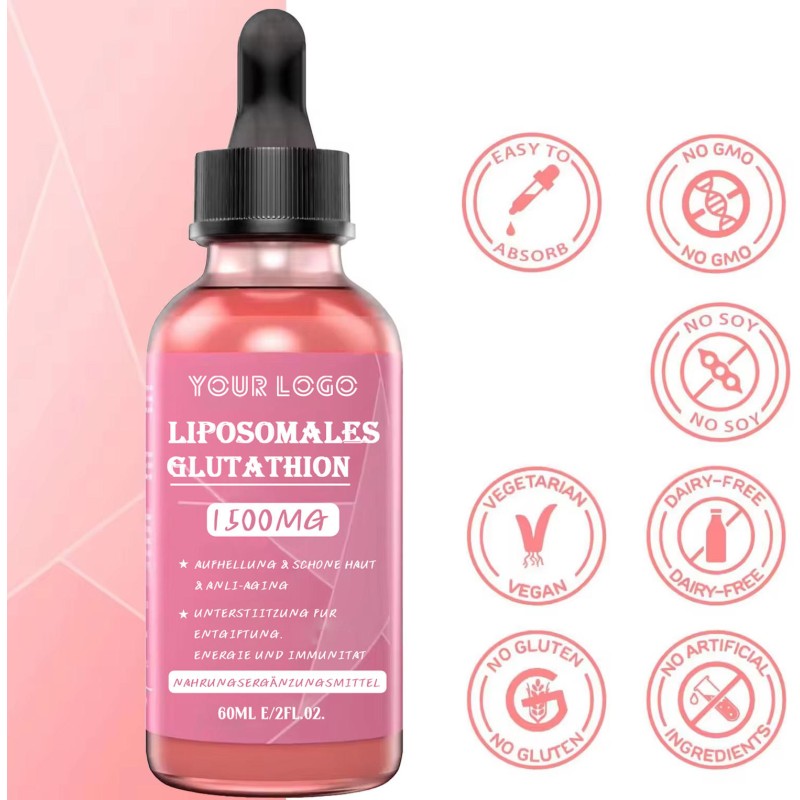 Liposomal Glutathione Supplement Droplet - Strong Antioxidant for Immune Boost Skin Whitening