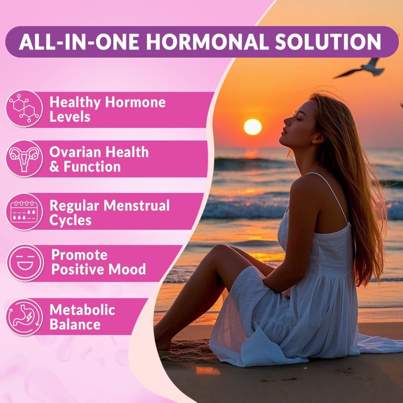 OEM Myo-Inositol & D-Chiro Inositol Gummies with Omega 3, Vitamin D3, B12, Magnesium & Zinc for Women's Ovarian Health