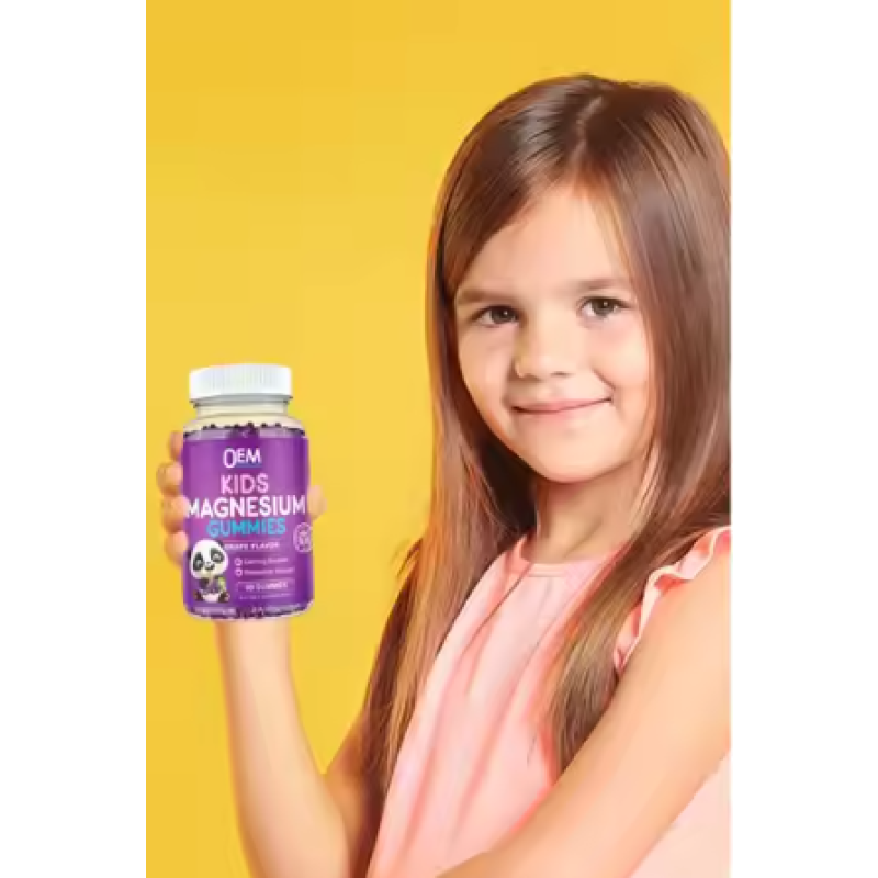 OEM Private Label Kids Magnesium Relaxing Stress Gummies Calming Gummies for Memory Calm Mood Sleep