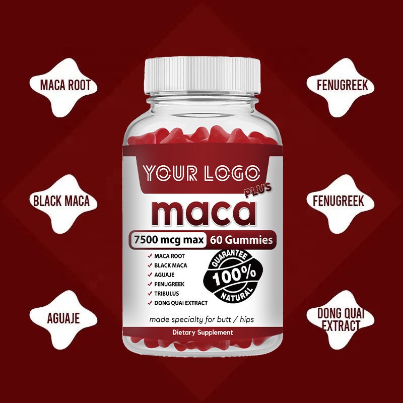 Black Maca Plus Gummies - Boost Energy & Stamina, Natural , Delicious Berry Flavor