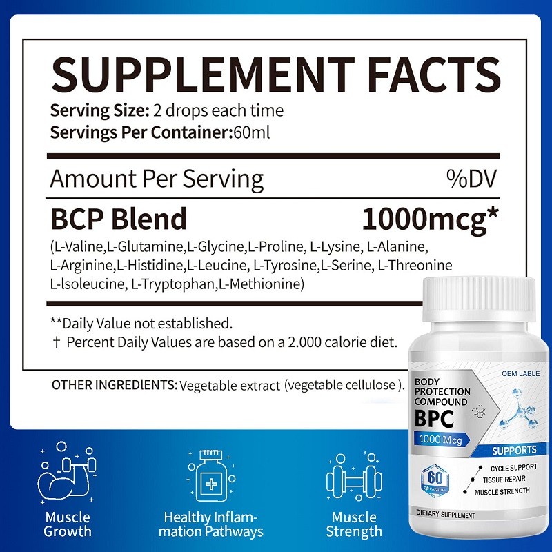 BPC Adult & Children's Herbal Supplement Capsules Antioxidant Muscle Exercise & Vitamin Component Supplement