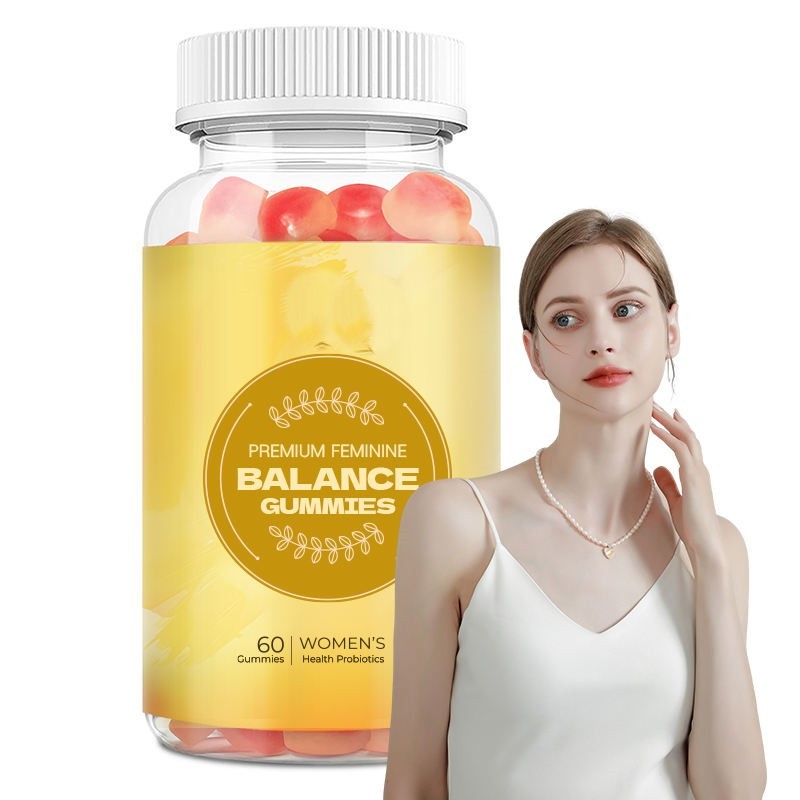 OEM/ODM Premium Pineapple Female Probiotic Gummies - Vaginal Health, PH & Hormone Balance, Vegan 60 Count