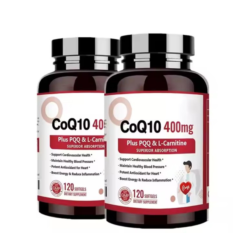 Coenzyme CoQ10 Capsules Coenzyme CoQ10 Softgel Capsule Heart Health Natural Nutritional Supplements