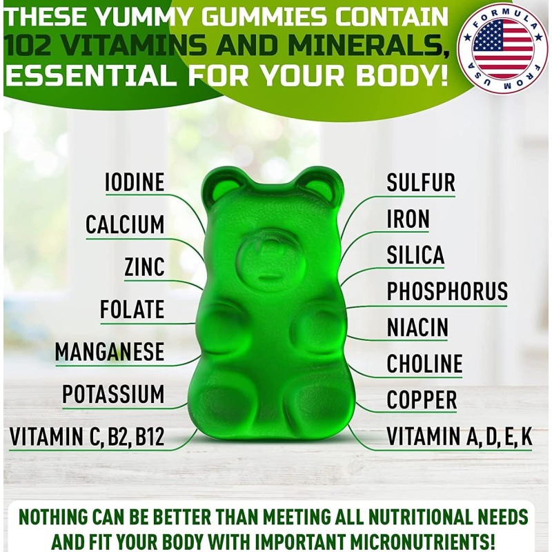 Customized Organic Vegan Sea Moss Gummies with Bladderwrack and Burdock Root for Immune Support and Vitality