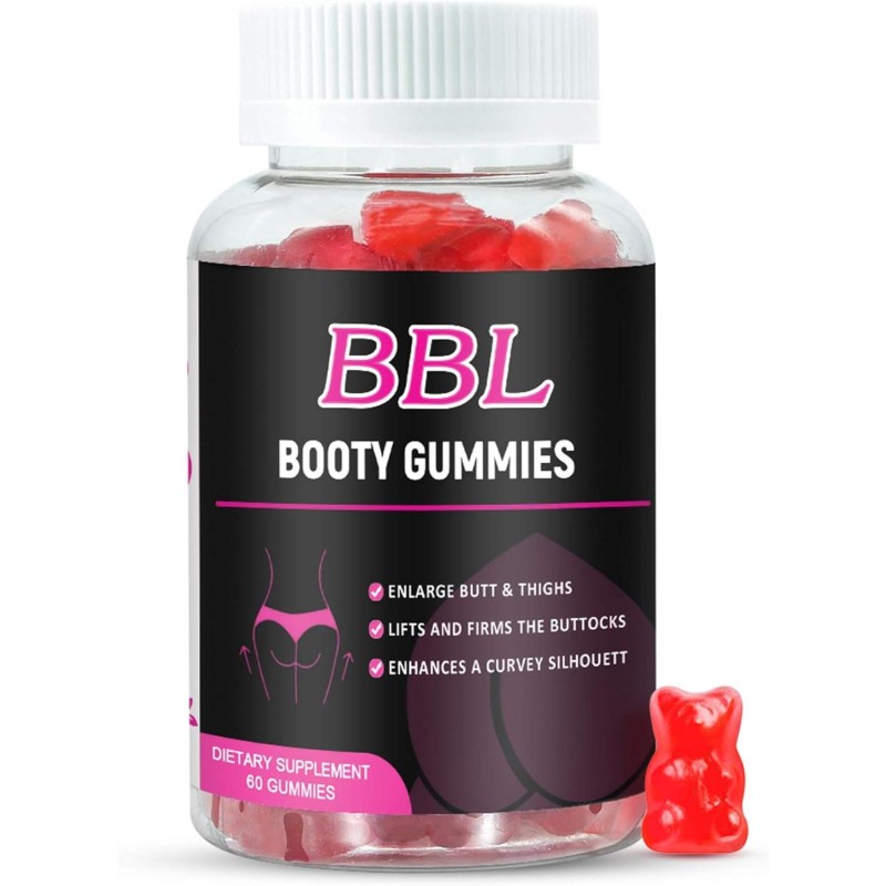 Premium Maca Bbg Gummies for Butt Enhancement - BBL Butt Enlargement Candy with Curve-Boosting Formula