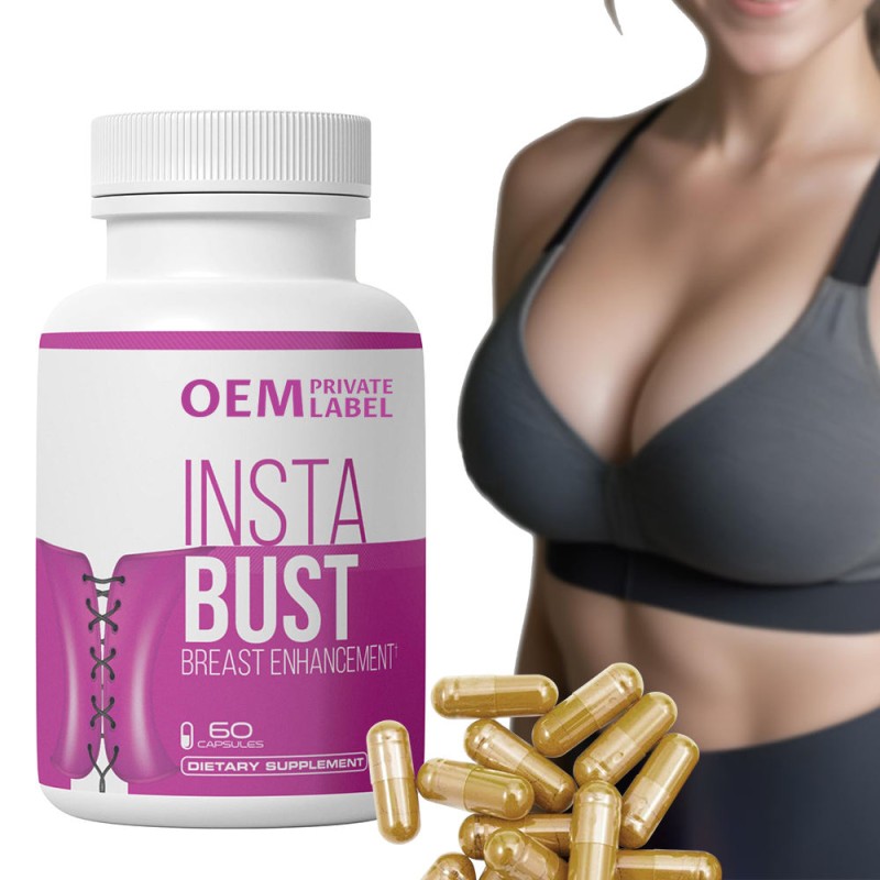 Herbal Breast Enlargement Capsules -  Maca & Saw Palmetto Blend, Natural Bust Enhancement for Women