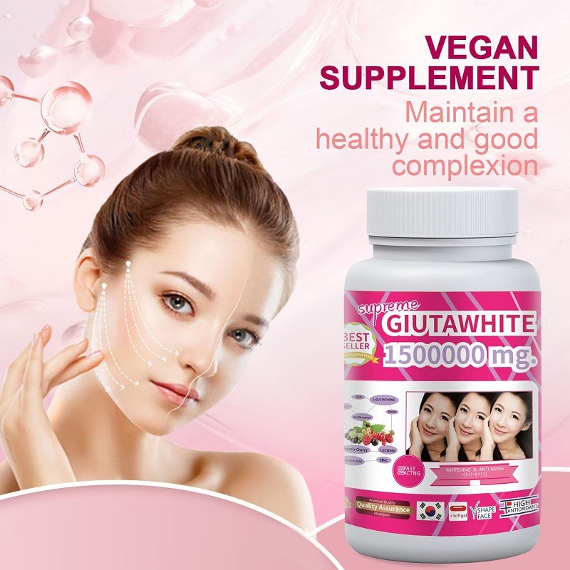 Gluten-free White Soft Capsules Effective Collagen Whitening Supplement Improve Skin Tone and Remove Spots