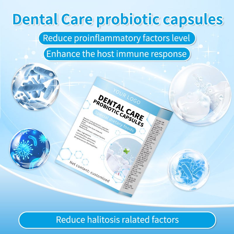 Adult-Specific Dental Care Capsule, Enzymes and Probiotics Dual-Effect, Target Oral Flora