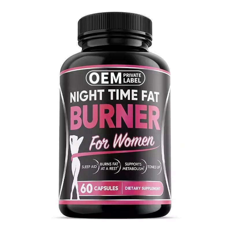 Professional Night Fat Burner Capsules with Green Tea & L-Carnitine - Boost Metabolism, Suppress Appetite for Women