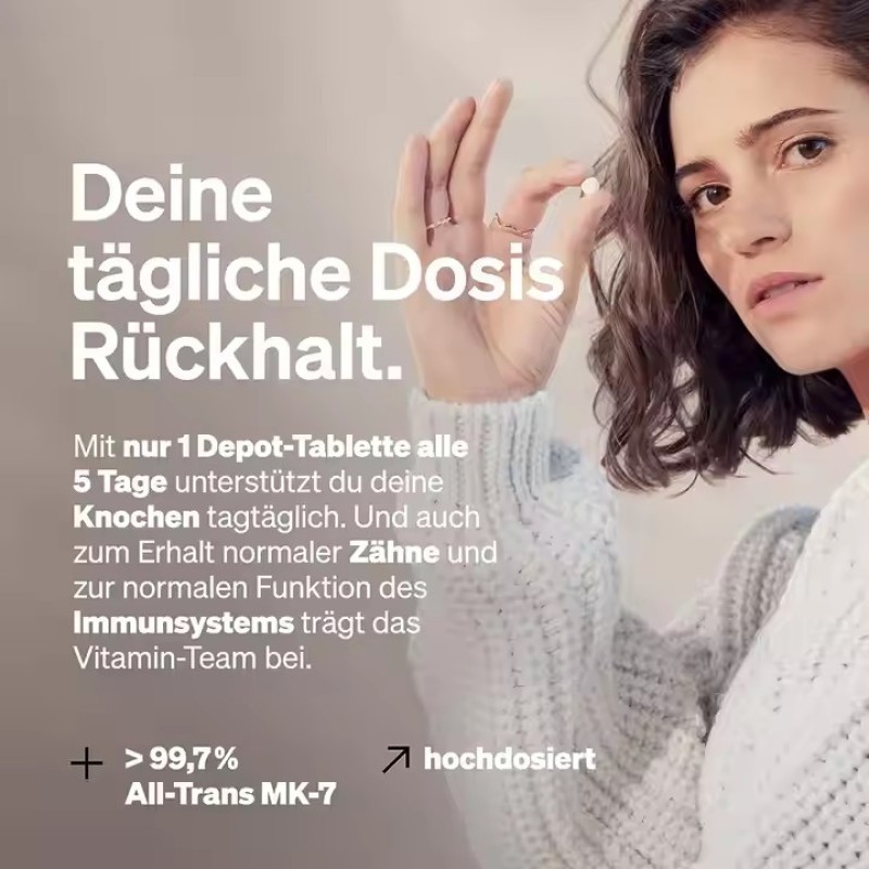 Vitamin K2 D3 Vegetarian Capsules Herbal Extract Sugar-free Energy Supplementation Improves Immunity Multivitamin