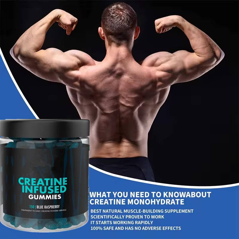 Creatine Monohydrate Gummies - Rapid-Release Pre-Workout Energy & Muscle Support