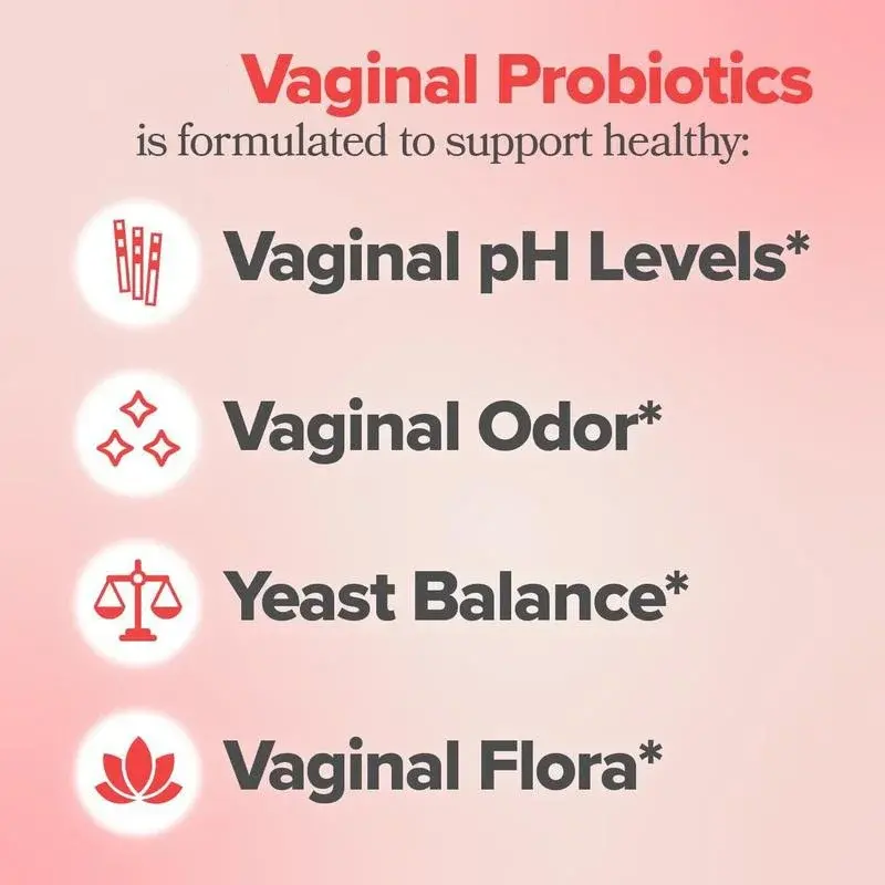 Women's Probiotics Capsules with Inositol & Folic Acid - Hormonal Balance & Vaginal Health Support