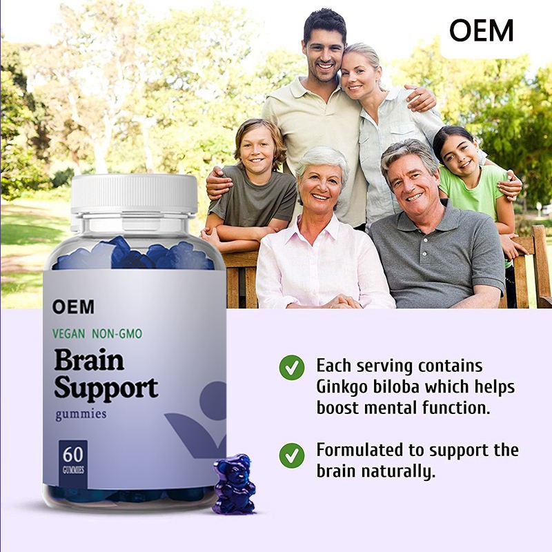Brain Boost Soft Gummy Focus Memory Clarity Vegetarian Brain Support Softgels Brain Health Supplement