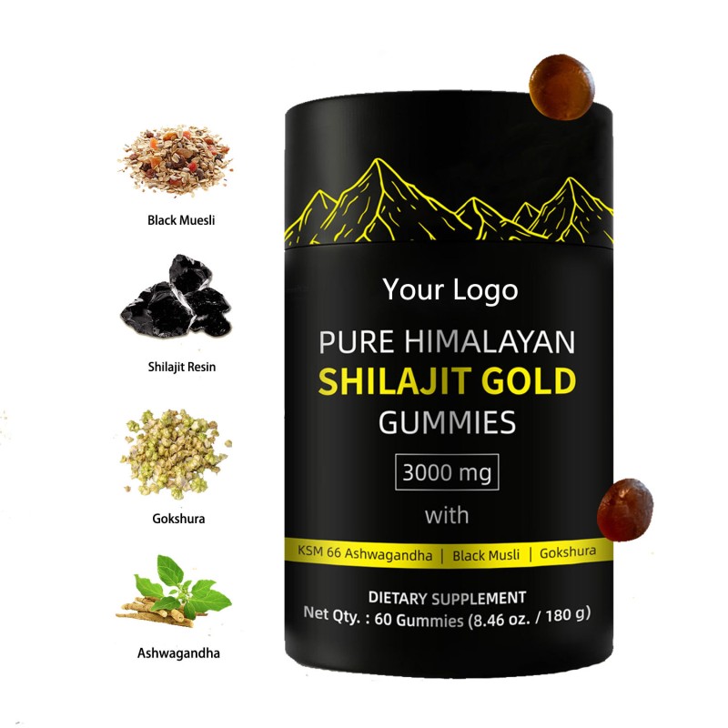 Himalayan Gold Shilajit Gummies with Ashwagandha, Energy & Stamina Booster