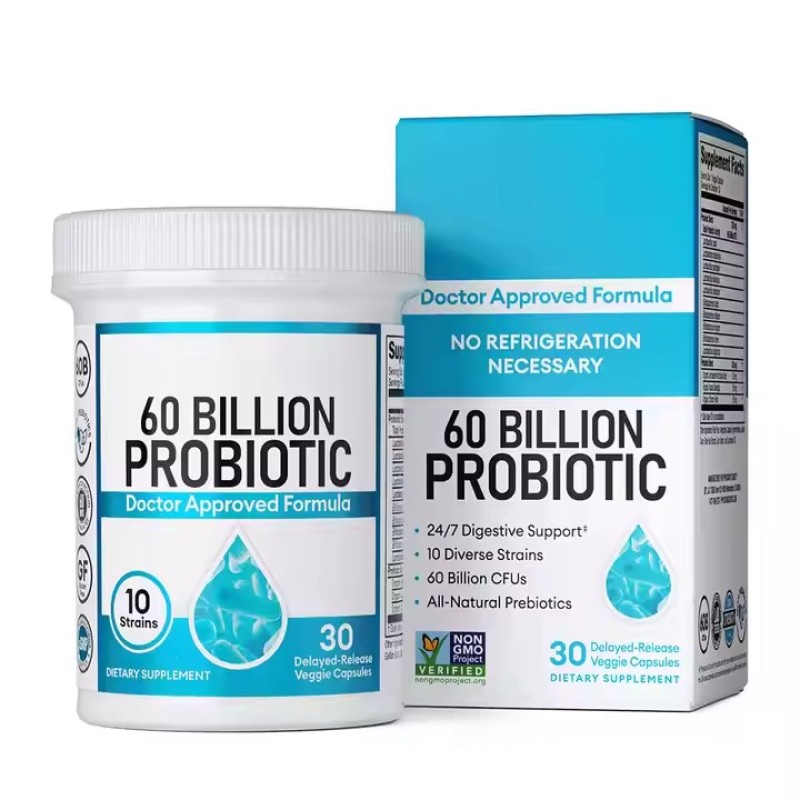 Probiotics Capsules 60 Billion CFU  Digestive Gut Health Probiotics Supplement for Women & Men