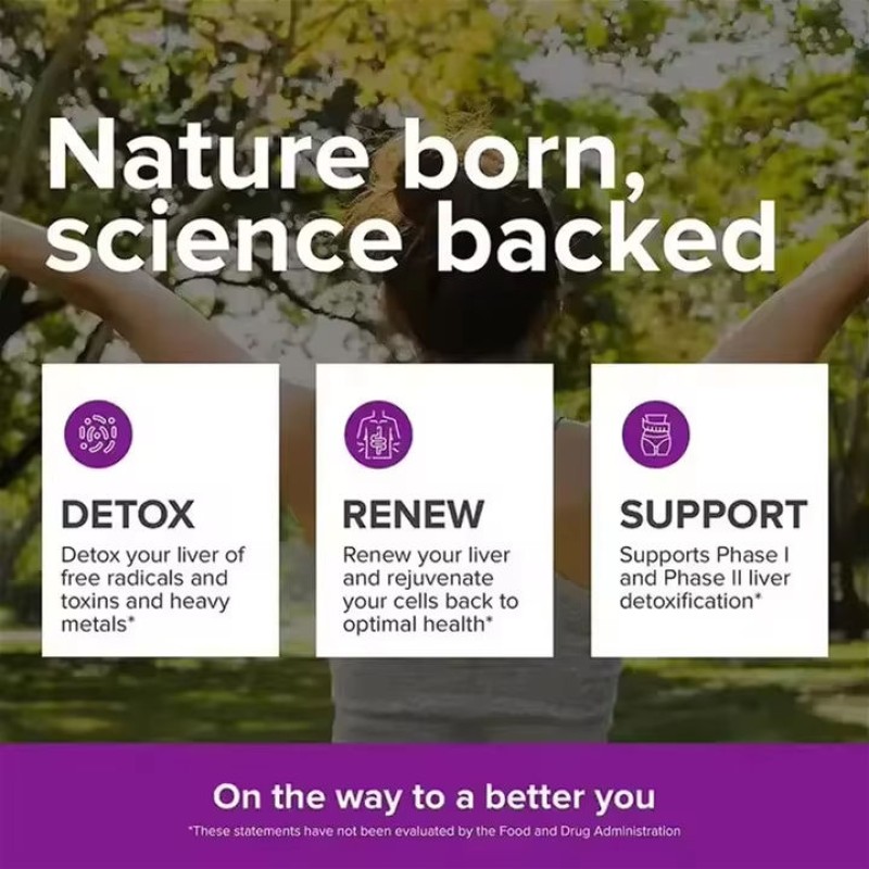 28-in-1 Premium Liver Support Capsules with Milk Thistle & Apple Cider Vinegar, Detox Formula