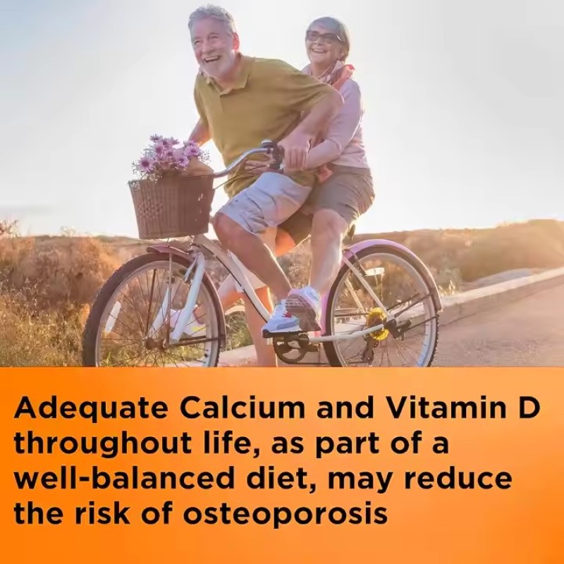 Liquid Calcium Drops & Vitamin D3 Softgel Capsules Vitamins and Calcium Supplement for Adults Immune Health Support