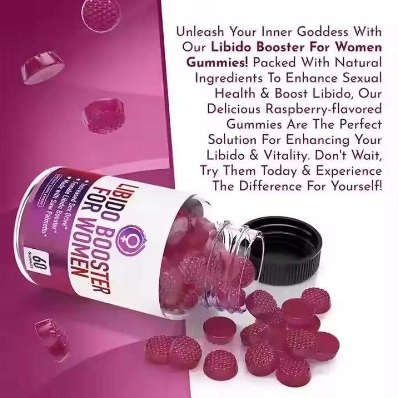 Private Label Libido Booster Gummies for Men Women Gummy With Saw Palmetto Natural Female Libido Booster Herb Gummies