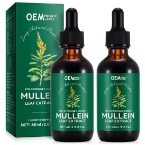 OEM Lungs Lung Cleanse and Phlegm Support Fast Absorption Mullein Leaf Extract Mullein Drops
