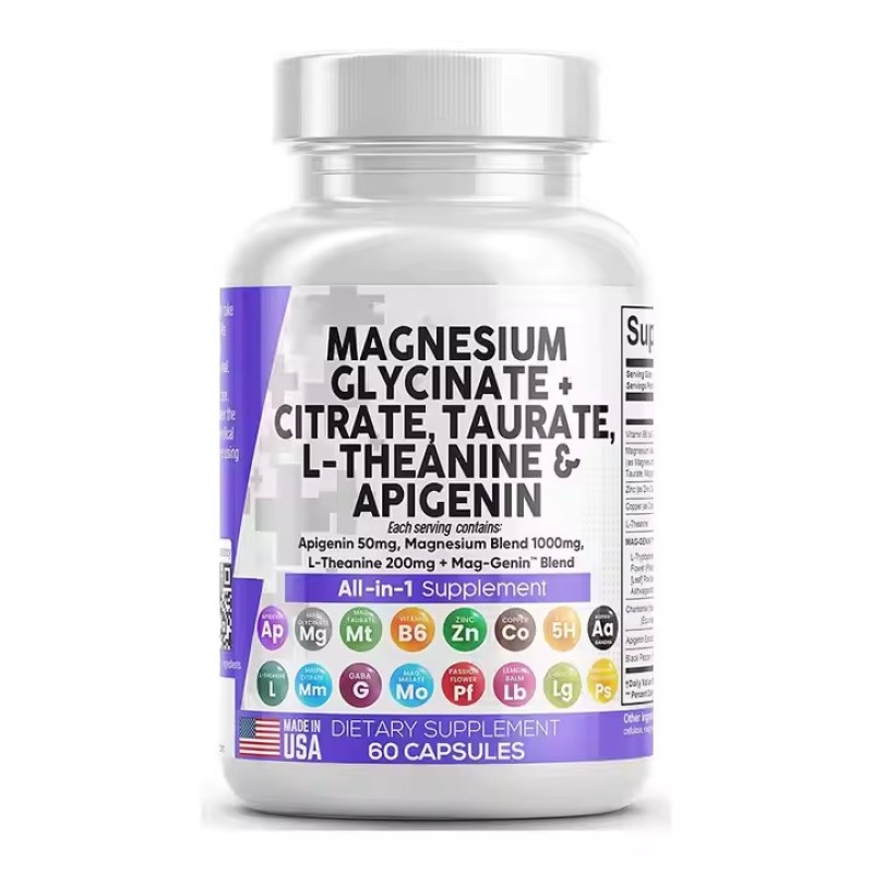 Magnesium Complex Magnesium Glycine Hyper Absorbent Improve Sleep Quality Promotes Digestion and Immunity Capsules