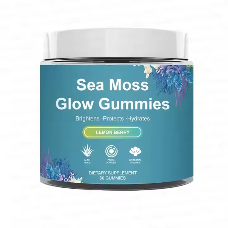 Organic Seaweed Glow Whitening Beauty Lighting Gummies Vegetarian Supplement Raw Seaweed Dietary Supplement Keto Detox