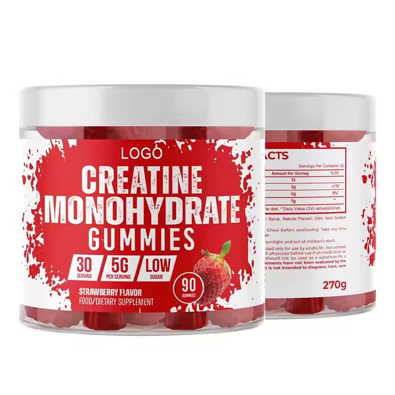 OEM/ODM Pre Workout Creatine Gummies 4g Per Serving - Muscle Builder and Energy Booster for Athletes