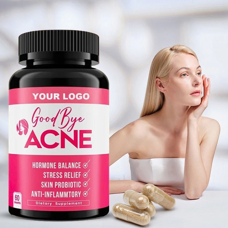 Collagen Vitamin E C Skin Whitening Supplement for Adults Acne Capsules Beauty Products for Brighter Skin Tone