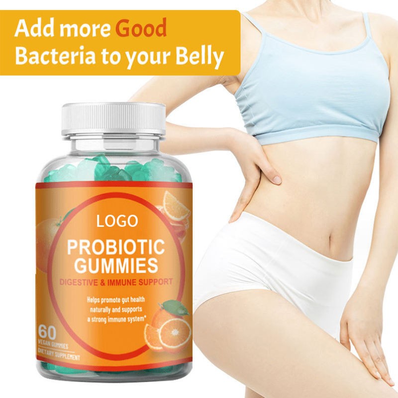 OEM/ODM Probiotic Gummies for Gut Health Support - Sugar Free Digestive Enzymes Supplement for Adults