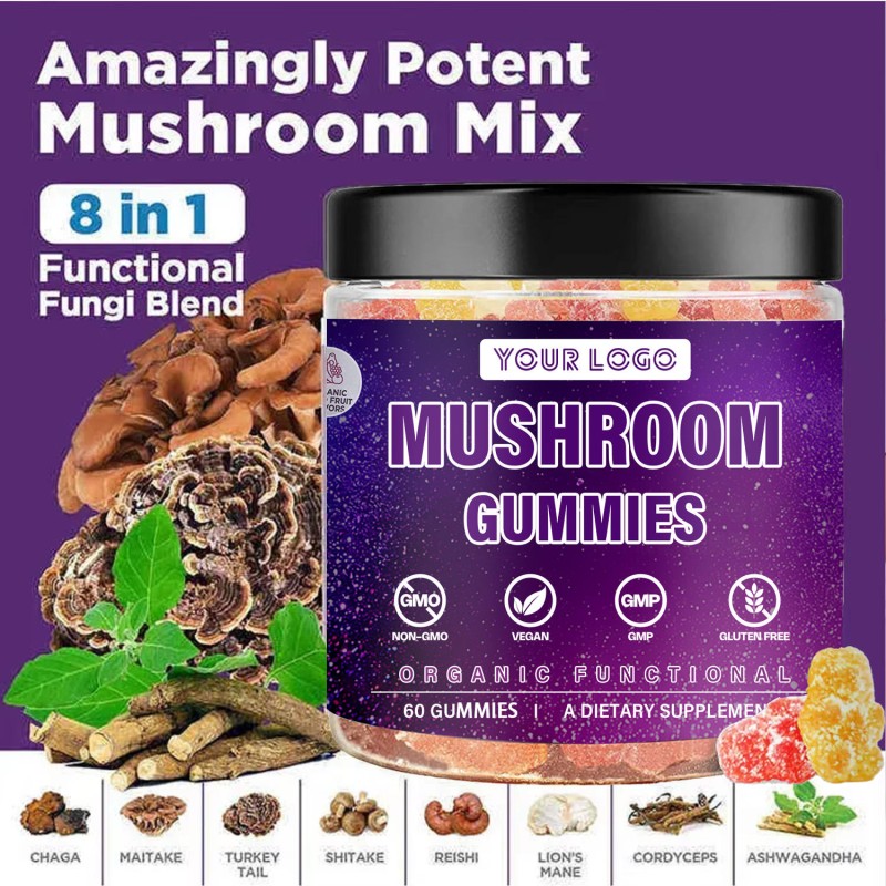 Cognitive Booster Gummies for Adults & Kids with Lions Mane Ashwagandha - Enhance Memory Focus Brain Supplement Nootropics