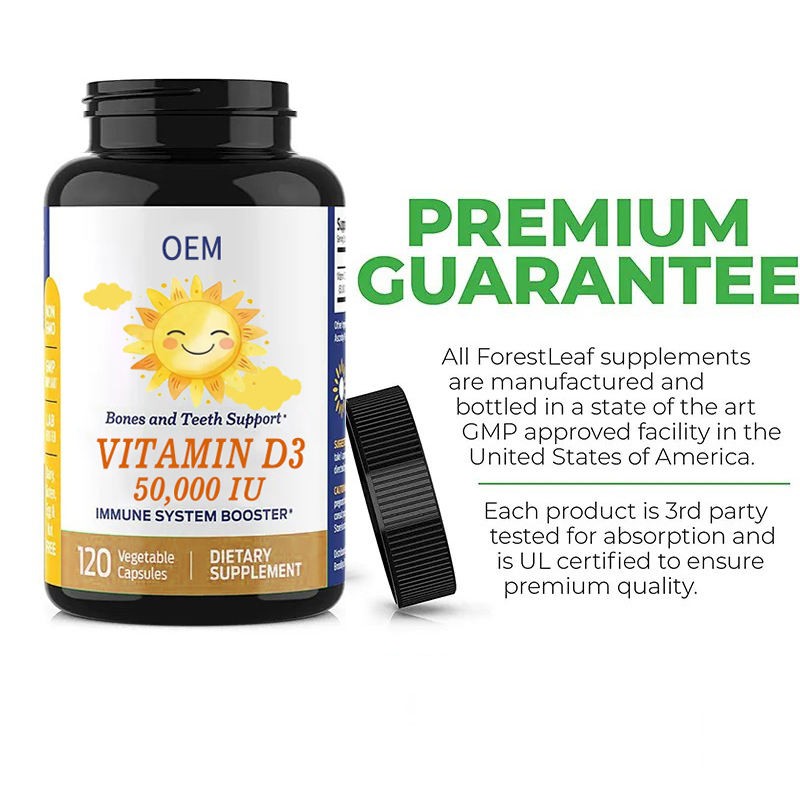 Vegan Vitamin D3 5000IU Capsules - Organic Bone & Immune Support with Lichen-Sourced D3 | Halal Certified Plant-Based Formula