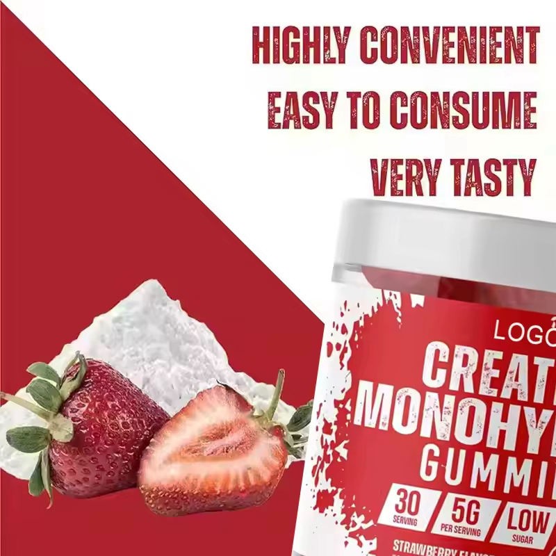 OEM/ODM Pre Workout Creatine Gummies 4g Per Serving - Muscle Builder and Energy Booster for Athletes