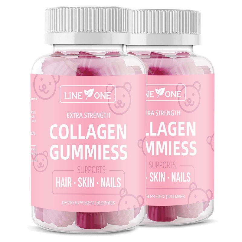 Private Label Vegan Collagen Gummies with Biotin & Vitamins for Hair, Skin, and Nails