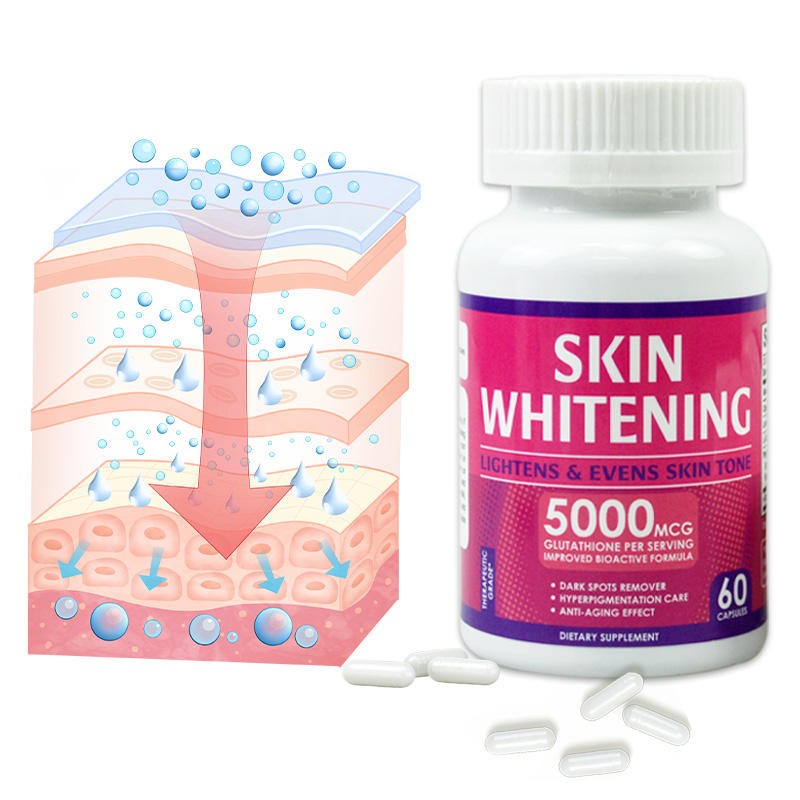 Collagen Glutathione Capsules for Anti-Aging & Dark Spot Removal - Natural Formula, Private Label Available