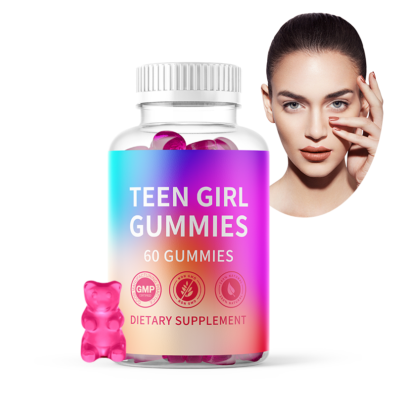 Wholesale Optional Sugar-free or Sugar-free Girl Daily Health Supplement Gummy Bottle Multi-vitamin Girl Gummy