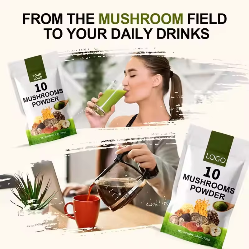 OEM/ODM Mixed Mushroom Blend Extract Powder Improve Immune System Booster Mushroom Blend Powder