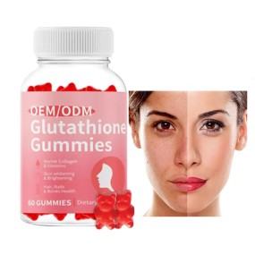 Beauty Supplement Brightening Skin Whitening Gummy with L-Glutathione and Collagen for Anti-Aging Radiance