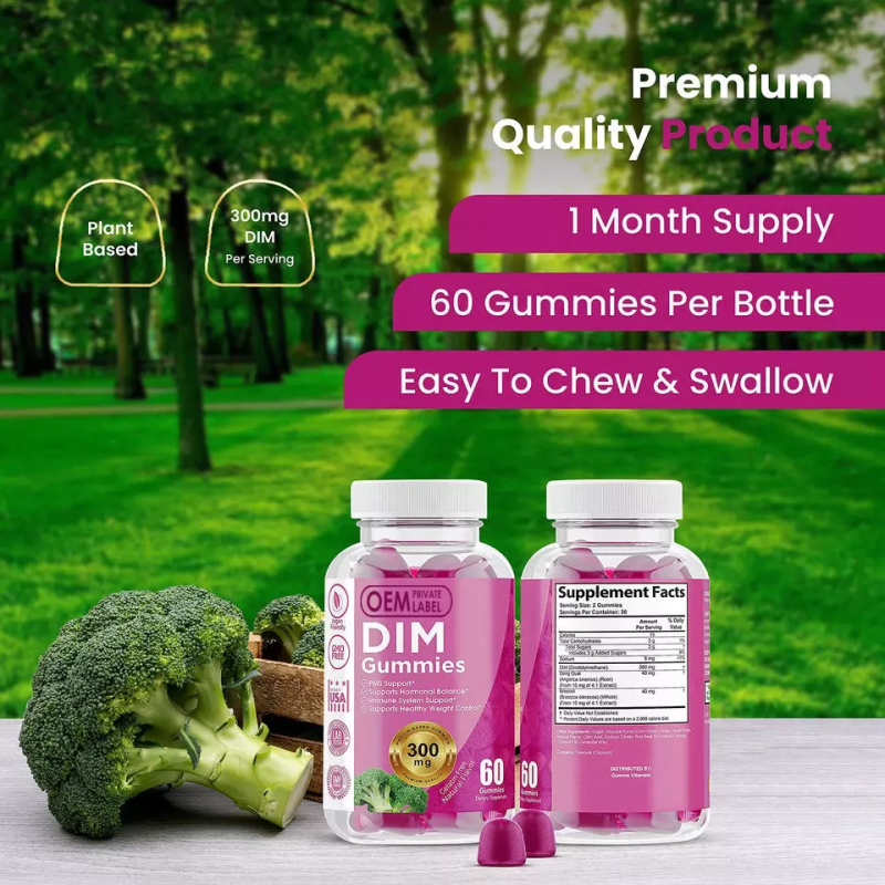 OEM  DIM Estrogen Supplement Vegan Gummies for Women PMS and Menopause Relief