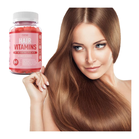 OEM  Hair Vitamins Biotin  with Vitamin C - Low Sugar Herbal Supplements for Hair and Skin for Adults