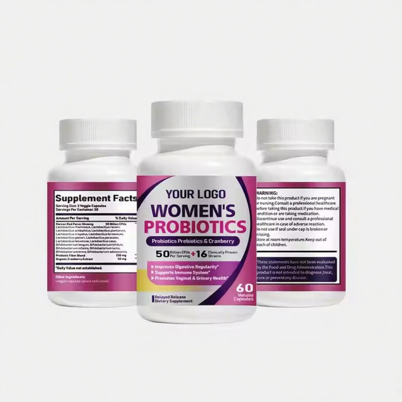 Your logo Dietary Supplement Vaginal Health Organic Probiotics Urinary Health Women Probiotics Capsules