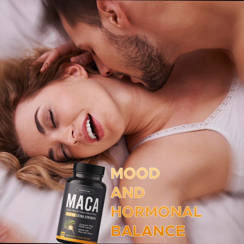 OEM Organic Maca Root Capsules 1500mg - Mood, Hormonal & Libido Support for Men & Women